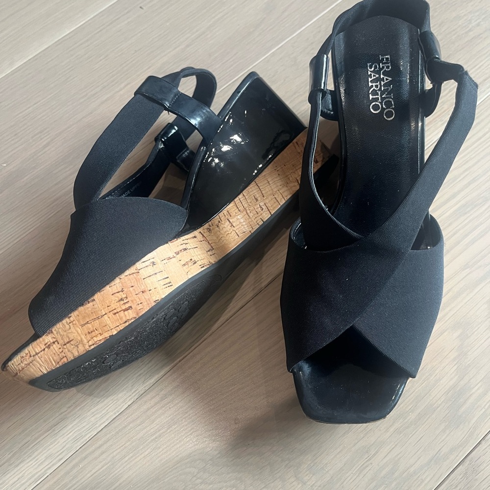Franco Sarto Cork Wedge Sandals